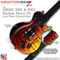Fire WraptorSkinz � Skin fits XBOX 360 & PS3 Guitar Hero III Les Paul Controller (GUITAR NOT INCLUDED)