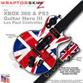 Union Jack 02 WraptorSkinz � Skin fits XBOX 360 & PS3 Guitar Hero III Les Paul Controller (GUITAR NOT INCLUDED)