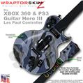 Camouflage Blue WraptorSkinz � Skin fits XBOX 360 & PS3 Guitar Hero III Les Paul Controller (GUITAR NOT INCLUDED)