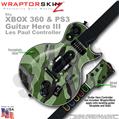 Camouflage Green WraptorSkinz � Skin fits XBOX 360 & PS3 Guitar Hero III Les Paul Controller (GUITAR NOT INCLUDED)