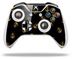 WraptorSkinz Decal Skin Wrap Set works with 2016 and newer XBOX One S / X Controller Anchors Away Black (CONTROLLER NOT INCLUDED)