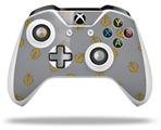 WraptorSkinz Decal Skin Wrap Set works with 2016 and newer XBOX One S / X Controller Anchors Away Gray (CONTROLLER NOT INCLUDED)