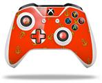 WraptorSkinz Decal Skin Wrap Set works with 2016 and newer XBOX One S / X Controller Anchors Away Red (CONTROLLER NOT INCLUDED)