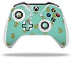 WraptorSkinz Decal Skin Wrap Set works with 2016 and newer XBOX One S / X Controller Anchors Away Seafoam Green (CONTROLLER NOT INCLUDED)
