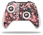 WraptorSkinz Decal Skin Wrap Set works with 2016 and newer XBOX One S / X Controller Scattered Skulls Pink (CONTROLLER NOT INCLUDED)