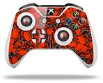 WraptorSkinz Decal Skin Wrap Set works with 2016 and newer XBOX One S / X Controller Scattered Skulls Red (CONTROLLER NOT INCLUDED)