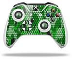 WraptorSkinz Decal Skin Wrap Set works with 2016 and newer XBOX One S / X Controller HEX Mesh Camo 01 Green Bright (CONTROLLER NOT INCLUDED)