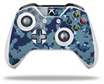WraptorSkinz Decal Skin Wrap Set works with 2016 and newer XBOX One S / X Controller WraptorCamo Old School Camouflage Camo Navy (CONTROLLER NOT INCLUDED)