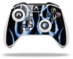 WraptorSkinz Decal Skin Wrap Set works with 2016 and newer XBOX One S / X Controller Metal Flames Blue (CONTROLLER NOT INCLUDED)
