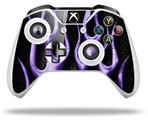 WraptorSkinz Decal Skin Wrap Set works with 2016 and newer XBOX One S / X Controller Metal Flames Purple (CONTROLLER NOT INCLUDED)