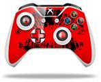 WraptorSkinz Decal Skin Wrap Set works with 2016 and newer XBOX One S / X Controller Big Kiss Lips Black on Red (CONTROLLER NOT INCLUDED)