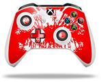 WraptorSkinz Decal Skin Wrap Set works with 2016 and newer XBOX One S / X Controller Big Kiss Lips White on Red (CONTROLLER NOT INCLUDED)