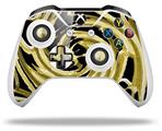 WraptorSkinz Decal Skin Wrap Set works with 2016 and newer XBOX One S / X Controller Alecias Swirl 02 Yellow (CONTROLLER NOT INCLUDED)