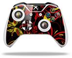 WraptorSkinz Decal Skin Wrap Set works with 2016 and newer XBOX One S / X Controller Twisted Garden Red and Yellow (CONTROLLER NOT INCLUDED)
