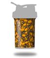 Skin Decal Wrap works with Blender Bottle ProStak 22oz Scattered Skulls Orange (BOTTLE NOT INCLUDED)