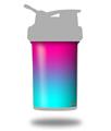 Skin Decal Wrap works with Blender Bottle ProStak 22oz Smooth Fades Neon Teal Hot Pink (BOTTLE NOT INCLUDED)