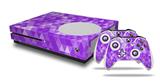 WraptorSkinz Decal Skin Wrap Set works with 2016 and newer XBOX One S Console and 2 Controllers Triangle Mosaic Purple