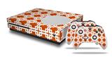 WraptorSkinz Decal Skin Wrap Set works with 2016 and newer XBOX One S Console and 2 Controllers Boxed Burnt Orange
