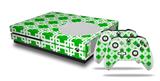 WraptorSkinz Decal Skin Wrap Set works with 2016 and newer XBOX One S Console and 2 Controllers Boxed Green