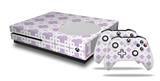 WraptorSkinz Decal Skin Wrap Set works with 2016 and newer XBOX One S Console and 2 Controllers Boxed Lavender