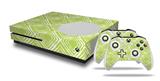 WraptorSkinz Decal Skin Wrap Set works with 2016 and newer XBOX One S Console and 2 Controllers Wavey Sage Green