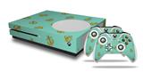 WraptorSkinz Decal Skin Wrap Set works with 2016 and newer XBOX One S Console and 2 Controllers Anchors Away Seafoam Green
