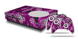 WraptorSkinz Decal Skin Wrap Set works with 2016 and newer XBOX One S Console and 2 Controllers HEX Mesh Camo 01 Pink