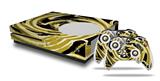 WraptorSkinz Decal Skin Wrap Set works with 2016 and newer XBOX One S Console and 2 Controllers Alecias Swirl 02 Yellow