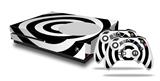 WraptorSkinz Decal Skin Wrap Set works with 2016 and newer XBOX One S Console and 2 Controllers Bullseye Black and White