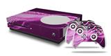 WraptorSkinz Decal Skin Wrap Set works with 2016 and newer XBOX One S Console and 2 Controllers Mystic Vortex Hot Pink