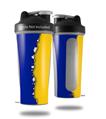 Skin Decal Wrap works with Blender Bottle 28oz Ripped Colors Blue Yellow (BOTTLE NOT INCLUDED)