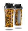 Skin Decal Wrap works with Blender Bottle 28oz Scattered Skulls Orange (BOTTLE NOT INCLUDED)