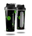 Skin Decal Wrap works with Blender Bottle 28oz Lots of Dots Green on Black (BOTTLE NOT INCLUDED)