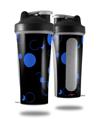 Skin Decal Wrap works with Blender Bottle 28oz Lots of Dots Blue on Black (BOTTLE NOT INCLUDED)