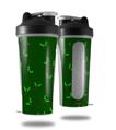 Skin Decal Wrap works with Blender Bottle 28oz Christmas Holly Leaves on Green (BOTTLE NOT INCLUDED)