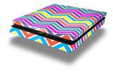 Vinyl Decal Skin Wrap compatible with Sony PlayStation 4 Slim Console Zig Zag Colors 04 (PS4 NOT INCLUDED)