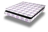 Vinyl Decal Skin Wrap compatible with Sony PlayStation 4 Slim Console Houndstooth Lavender (PS4 NOT INCLUDED)