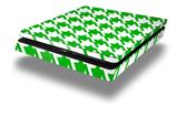 Vinyl Decal Skin Wrap compatible with Sony PlayStation 4 Slim Console Houndstooth Green (PS4 NOT INCLUDED)
