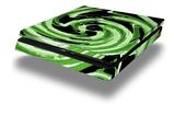 Vinyl Decal Skin Wrap compatible with Sony PlayStation 4 Slim Console Alecias Swirl 02 Green (PS4 NOT INCLUDED)