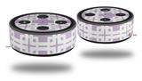 Skin Wrap Decal Set 2 Pack for Amazon Echo Dot 2 - Boxed Lavender (2nd Generation ONLY - Echo NOT INCLUDED)