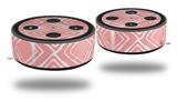 Skin Wrap Decal Set 2 Pack for Amazon Echo Dot 2 - Wavey Pink (2nd Generation ONLY - Echo NOT INCLUDED)