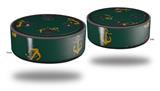 Skin Wrap Decal Set 2 Pack for Amazon Echo Dot 2 - Anchors Away Hunter Green (2nd Generation ONLY - Echo NOT INCLUDED)