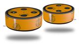 Skin Wrap Decal Set 2 Pack for Amazon Echo Dot 2 - Anchors Away Orange (2nd Generation ONLY - Echo NOT INCLUDED)