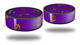 Skin Wrap Decal Set 2 Pack for Amazon Echo Dot 2 - Anchors Away Purple (2nd Generation ONLY - Echo NOT INCLUDED)