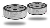 Skin Wrap Decal Set 2 Pack for Amazon Echo Dot 2 - Marble Granite 10 Speckled Black White (2nd Generation ONLY - Echo NOT INCLUDED)