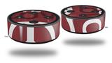Skin Wrap Decal Set 2 Pack for Amazon Echo Dot 2 - Love and Peace Pink (2nd Generation ONLY - Echo NOT INCLUDED)
