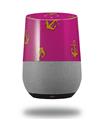 Decal Style Skin Wrap for Google Home Original - Anchors Away Fuschia Hot Pink (GOOGLE HOME NOT INCLUDED)