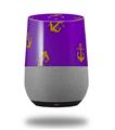 Decal Style Skin Wrap for Google Home Original - Anchors Away Purple (GOOGLE HOME NOT INCLUDED)