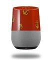 Decal Style Skin Wrap for Google Home Original - Anchors Away Red Dark (GOOGLE HOME NOT INCLUDED)