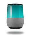 Decal Style Skin Wrap for Google Home Original - Smooth Fades Neon Teal Black (GOOGLE HOME NOT INCLUDED)